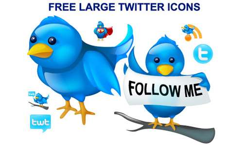 Free Large Twitter Icons