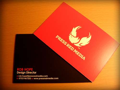 Press Red Media Business Cards