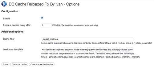 DB Cache Reloaded Fix WordPress Cache Plugins