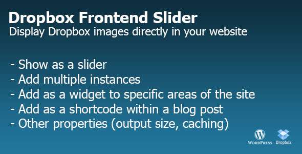 Dropbox Frontend Slider - CodeCanyon Item for Sale