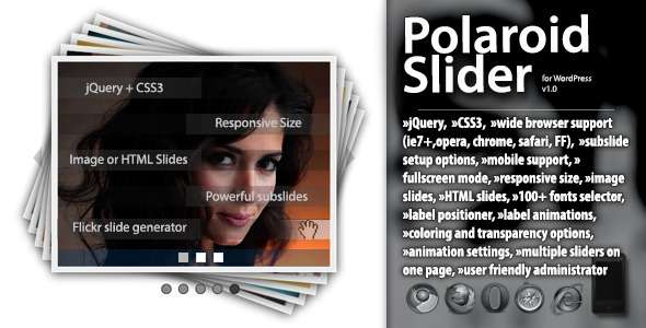 Polaroid Slider for WordPress - CodeCanyon Item for Sale