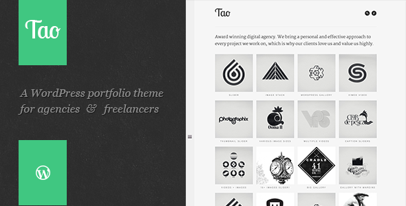 Tao: Retina & Responsive WordPress Portfolio Theme - Portfolio Creative