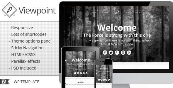  Viewpoint - Responsive single page portfolio - ThemeForest Item for Sale