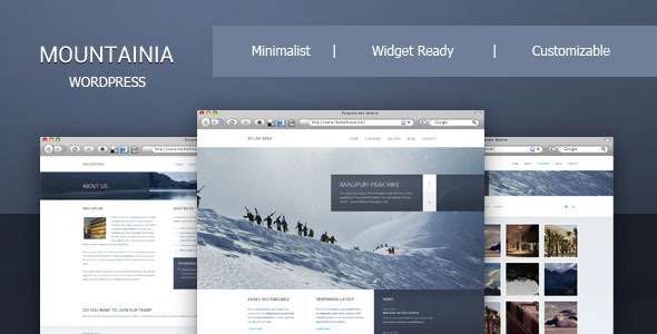 Mountainia WordPress Theme - ThemeForest Item for Sale