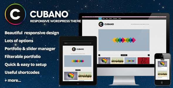 Cubano - Responsive WordPress Portfolio - ThemeForest Item for Sale