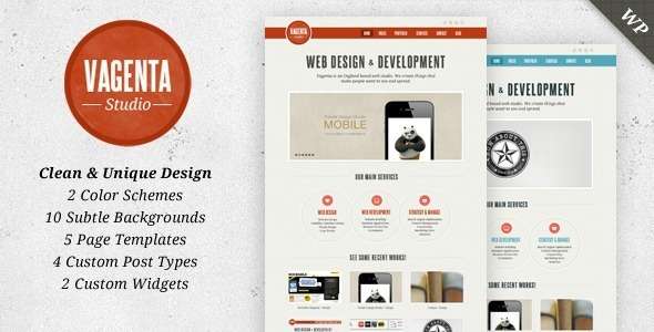 Vagenta - Clean and Unique WordPress Template - ThemeForest Item for Sale