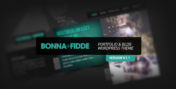 Bonna Fidde - Portfolio & Blog WordPress Theme  - ThemeForest Item for Sale