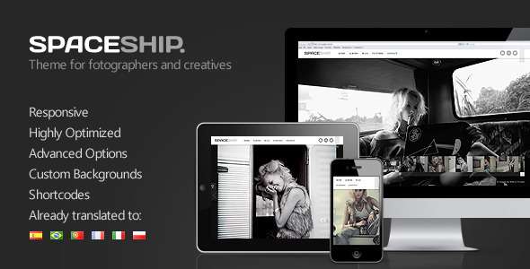 Spaceship - Minimalist Photography Portfolio Theme - ThemeForest Item for Sale