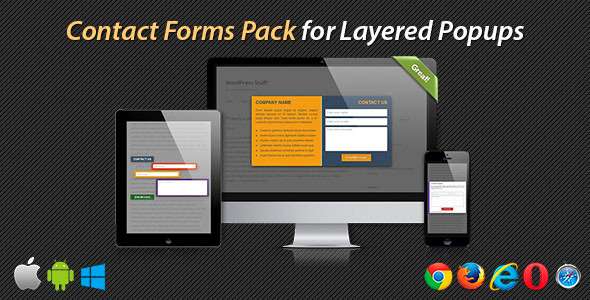 Contact Forms Pack for Layered Popups - CodeCanyon Item for Sale