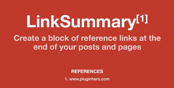 LinkSummary - Add Reference Links to Pages/Posts - CodeCanyon Item for Sale