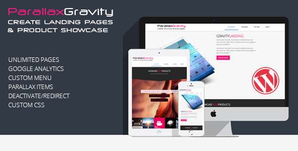 Parallax Gravity - Landing Page Builder - CodeCanyon Item for Sale