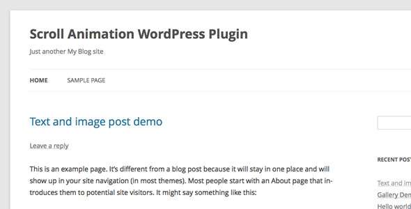 Scroll Animation WordPress Plugin - CodeCanyon Item for Sale