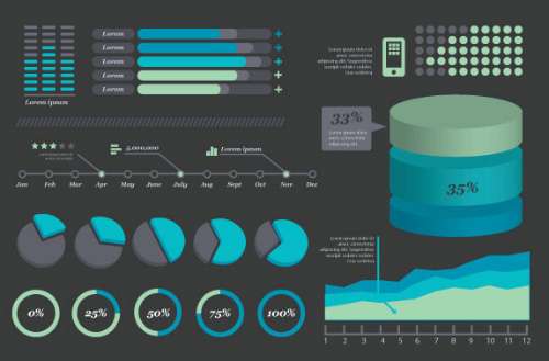 Dark Highlight Infographic Design Kits