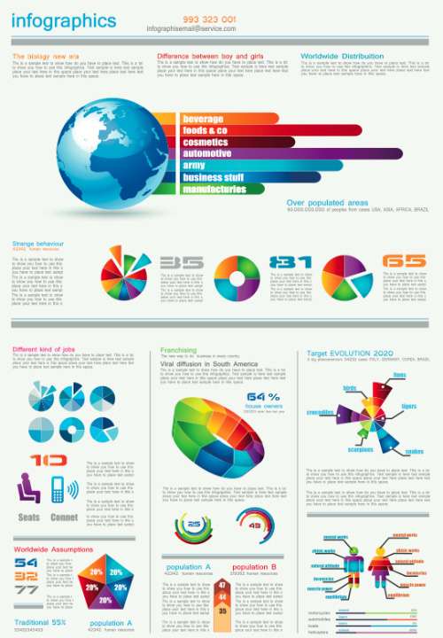 Chart & Infographics Design Elements Vector 05