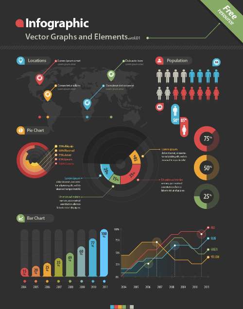 Infographic Vector Kit