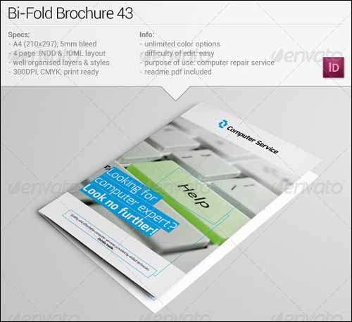 microsoft word bi fold brochure template