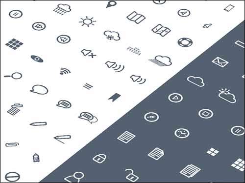 free vector flat business icons minimal black