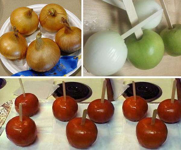 18.) Create a truly evil candy apple prank