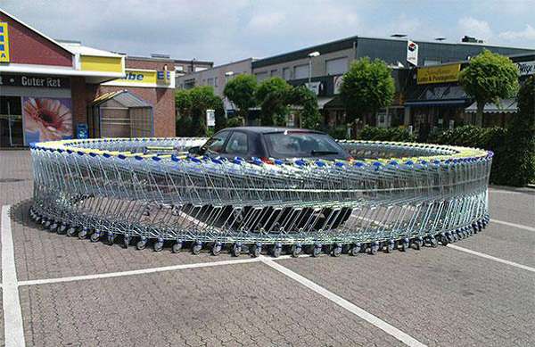 6.) Circle the shopping cart wagons