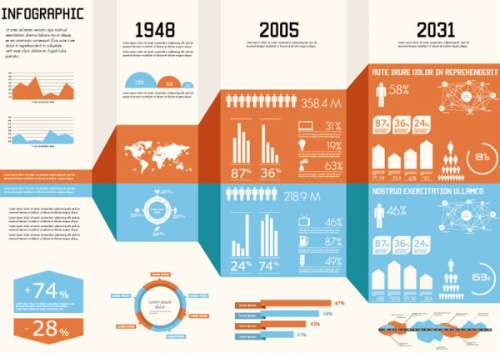 Year Infographic Elements