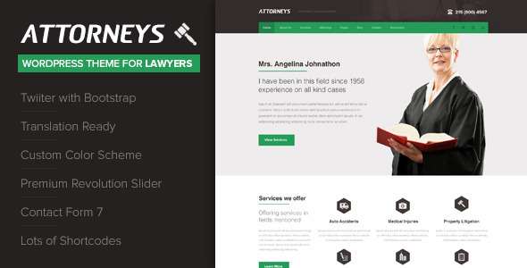 Attorney - Corporate WordPress Theme - Corporate WordPress