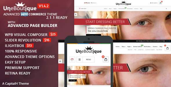 Une Boutique - Advanced WooCommerce Theme - WooCommerce eCommerce