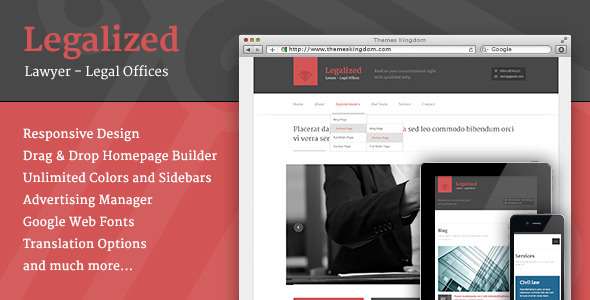 Legalized - Modern Business WordPress Theme  - Business Corporate