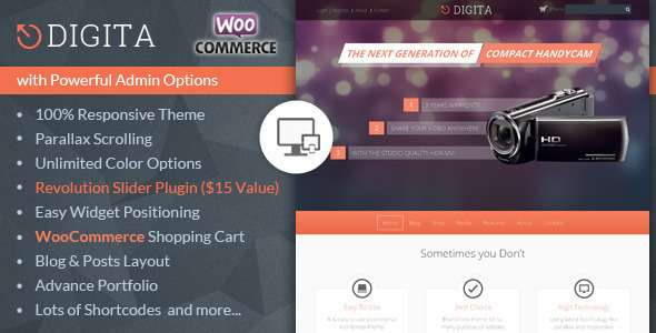 Digita - WooCommerce Parallax Theme - WooCommerce eCommerce