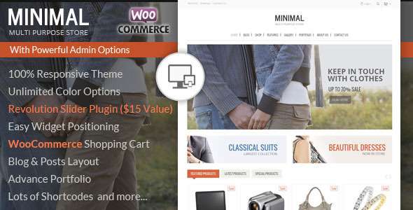 Minimal Multi Purpose - WooCommerce Theme - WooCommerce eCommerce