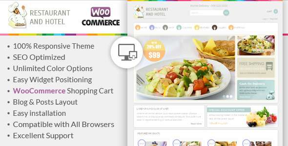 Restaurant - Responsive WooCommerce Theme - WooCommerce eCommerce