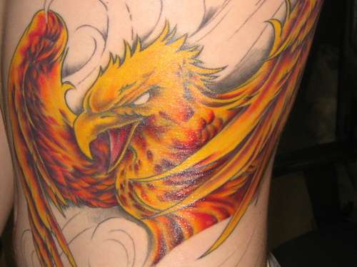 Fire Phoenix Tattoo - Etsy