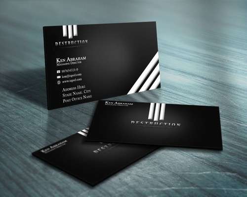 black-business-card-template