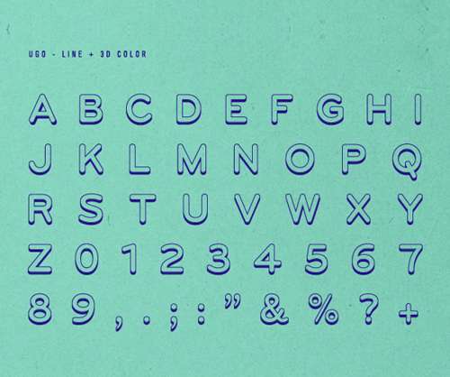 UGO Free Font