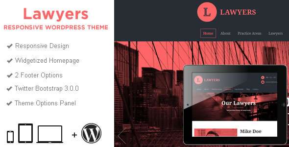 Lawyers - Responsive Business WordPress Theme - Business Corporate