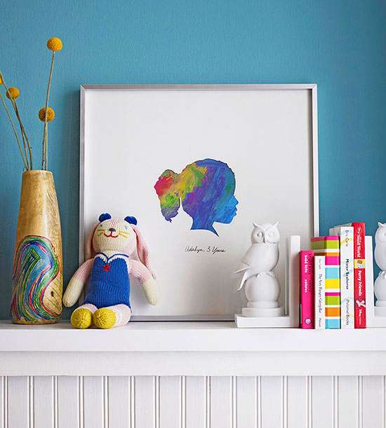 Kid's Artwork Silhouette Decoration