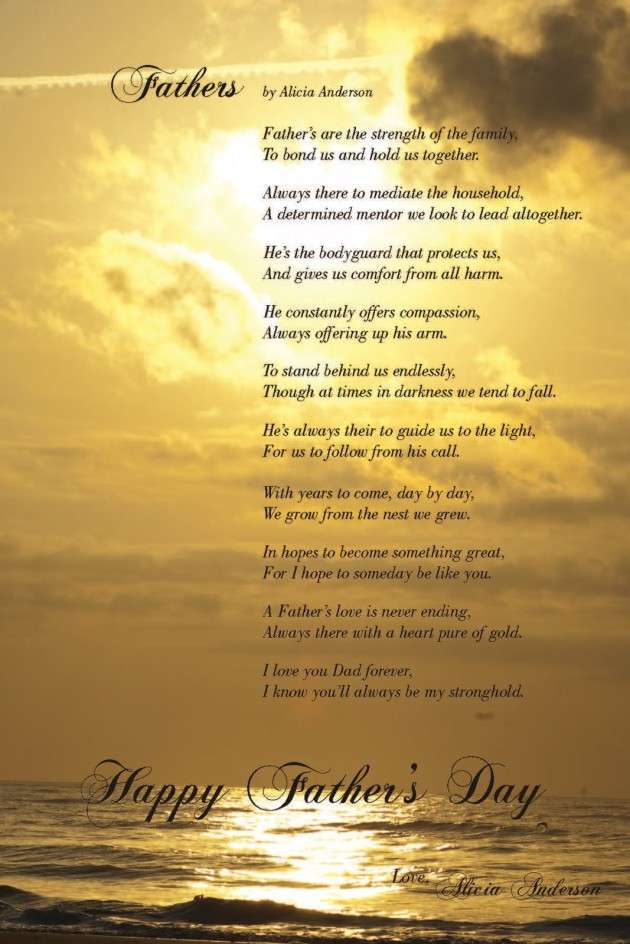 inspiring collection of fathers day poems 2014