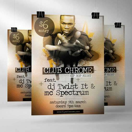 Club-Chrome-Hip-Hop-Flyer-Template