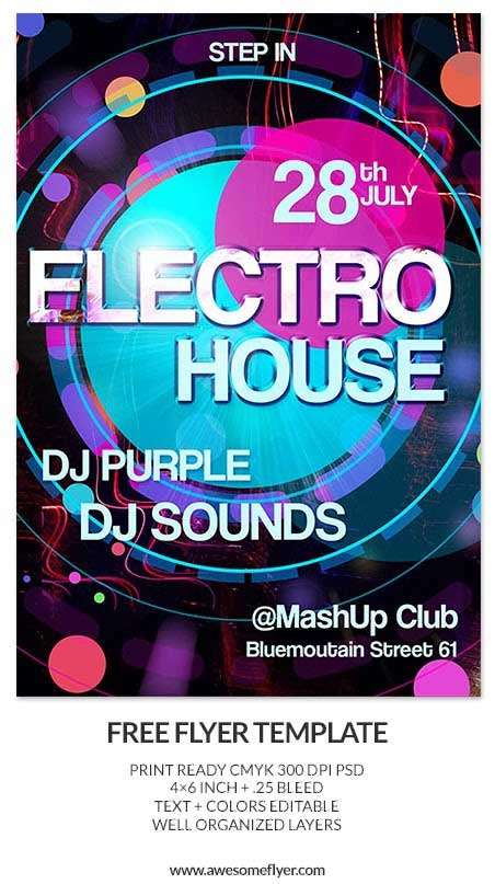 Electro-House-Free-PSD-Flyer-Template