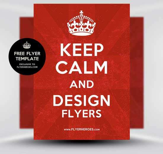 Free-Keep-Calm-and-Carry-On-Poster-Flyer-Template