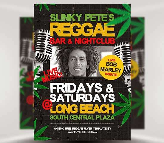 Free-Reggae-Flyer-Template