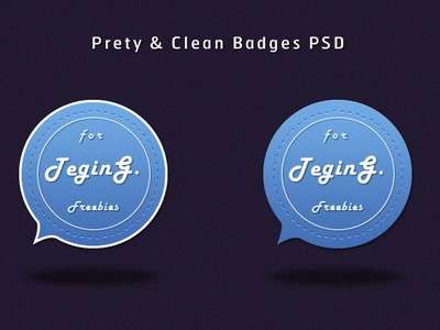 Pretty and Clean Badges