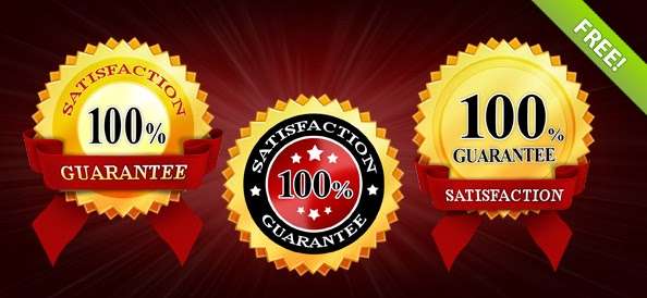 Satisfaction Guarantee PSD Badges