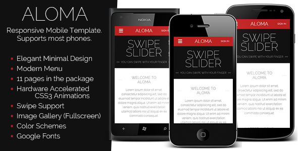 aloma-liquid-mobile-template