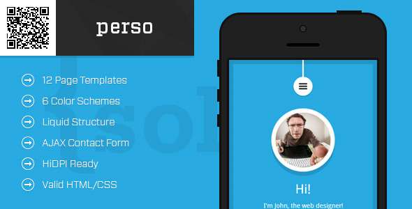 perso-mobile-htmlcss-portfolio-template