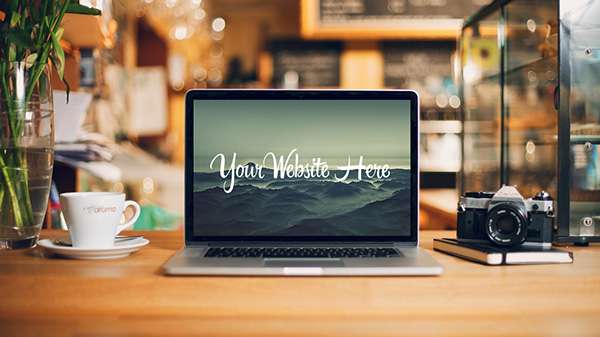 MacBook Desk Mockup PSD