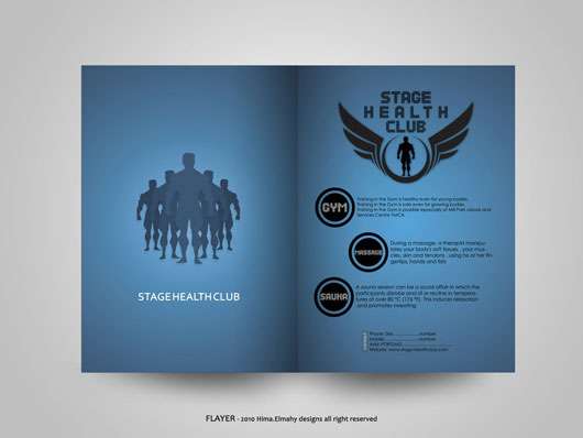 STAGE health club 35 Creative Brochure Design examples for your Inspiration